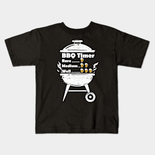 BBQ Timer Barbecue Shirt Funny Grill Grilling Kids T-Shirt